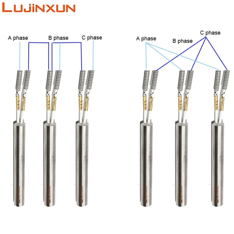 LUJINXUN 6-10mm 50 ~ 60mm 316SUS cartouche chauffante tubulaire 220V moule électrique 160W/170W/180W