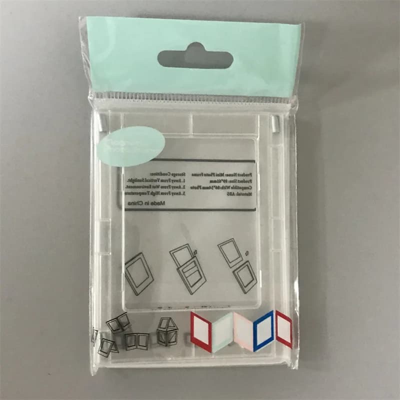Cadre Photo de Testeur Minimaliste de 3 Pouces, avec Carte Acrylique Transparente Magnétique, Adapté