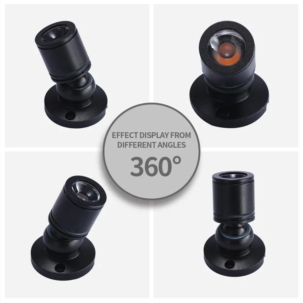 Mini projecteur Led à intensité variable 1W, USB 5V, Downlight pour modèle d'affichage, comptoir, ar