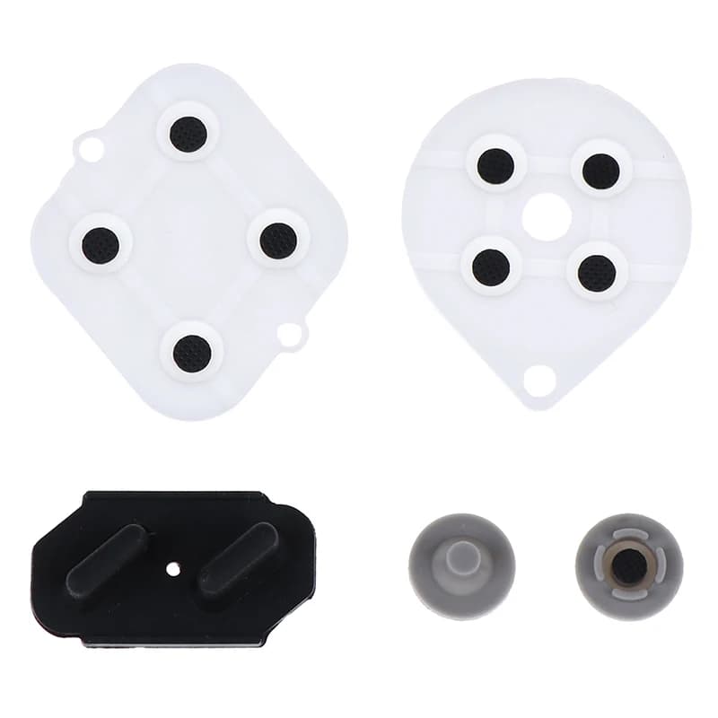 Tampons en caoutchouc conducteur pour manette de jeu SNES, remplacement des claviers, bouton, ensemb