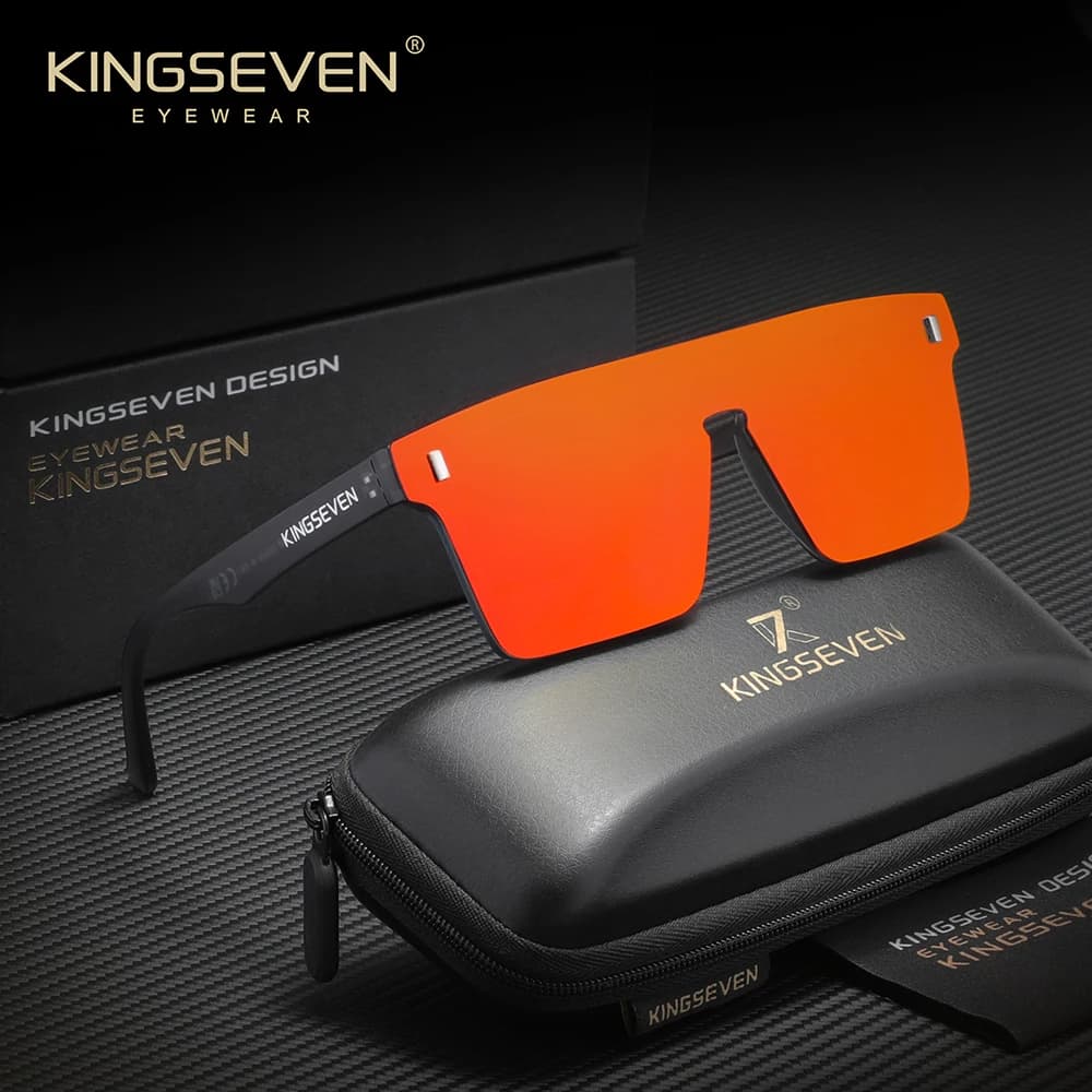 KINGSEVEN – lunettes de soleil polarisées sans monture pour hommes et femmes, à la mode, Anti-UV400,