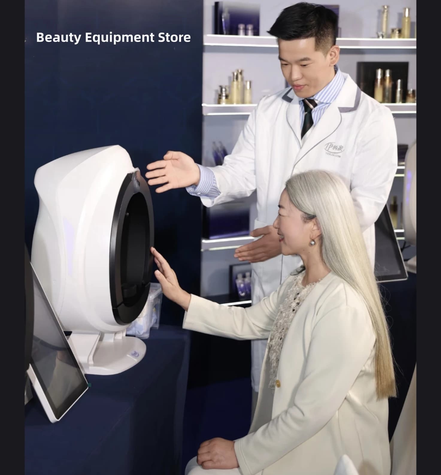 Nouvel analyseur de peau 3D, appareil d'analyse de la peau 15,6 pouces, analyseur facial, scanner d'