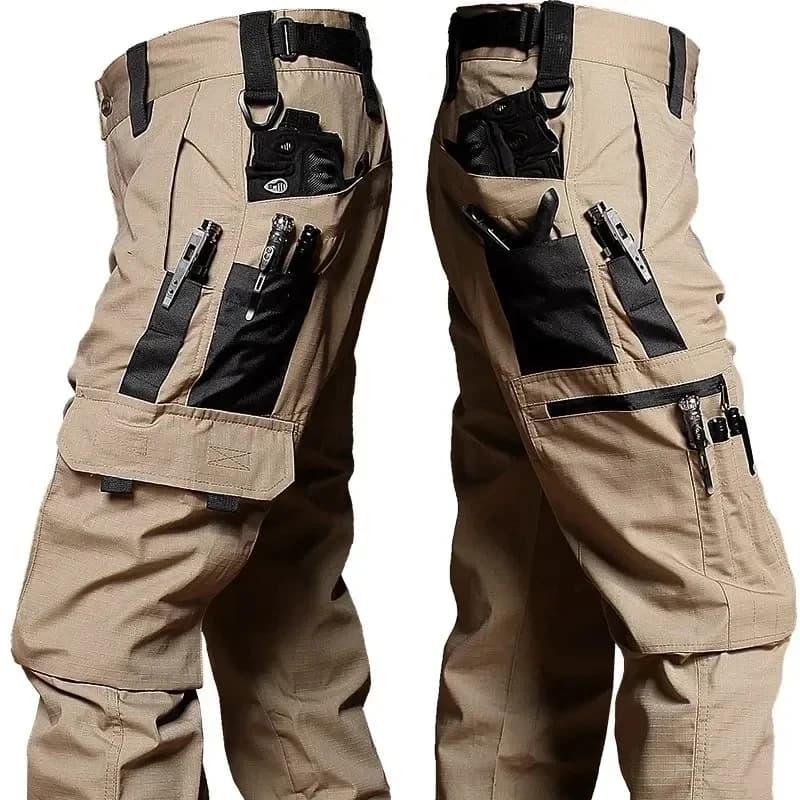 DulPants-Pantalon cargo imperméable pour homme, résistant à l'usure, multi-poches, extérieur, Skip F