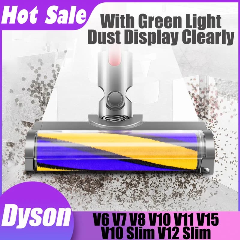 Tête de brosse souple améliorée pour aspirateurs sans fil Dyson V6 V7 V8 V10 V11 V15 V10 Slim V12 av