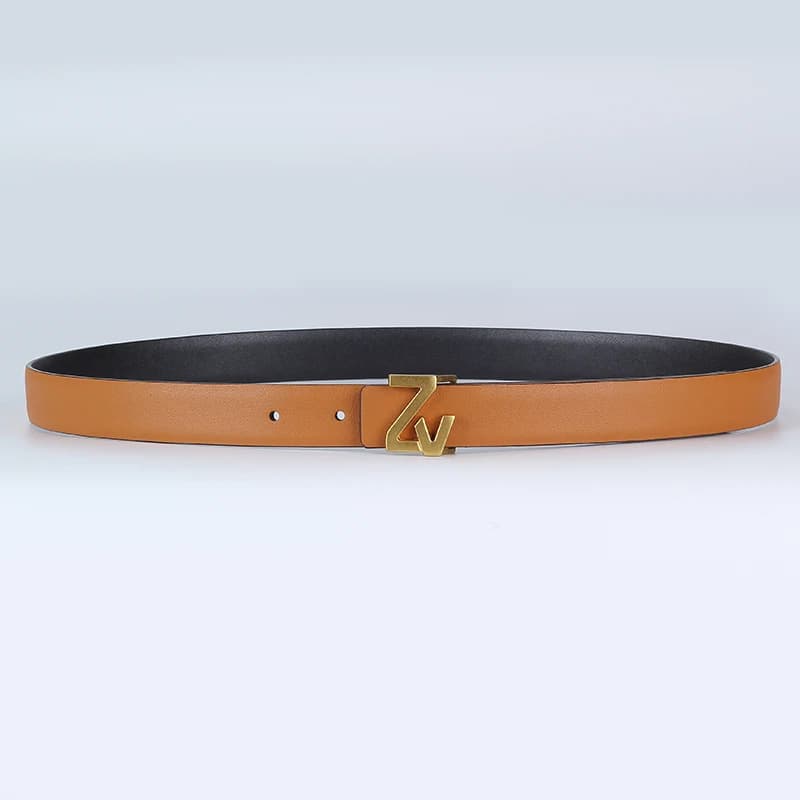 Ceinture de marque en cuir réversible de luxe, largeur 25mm, Design pour femmes et filles, ceinture 