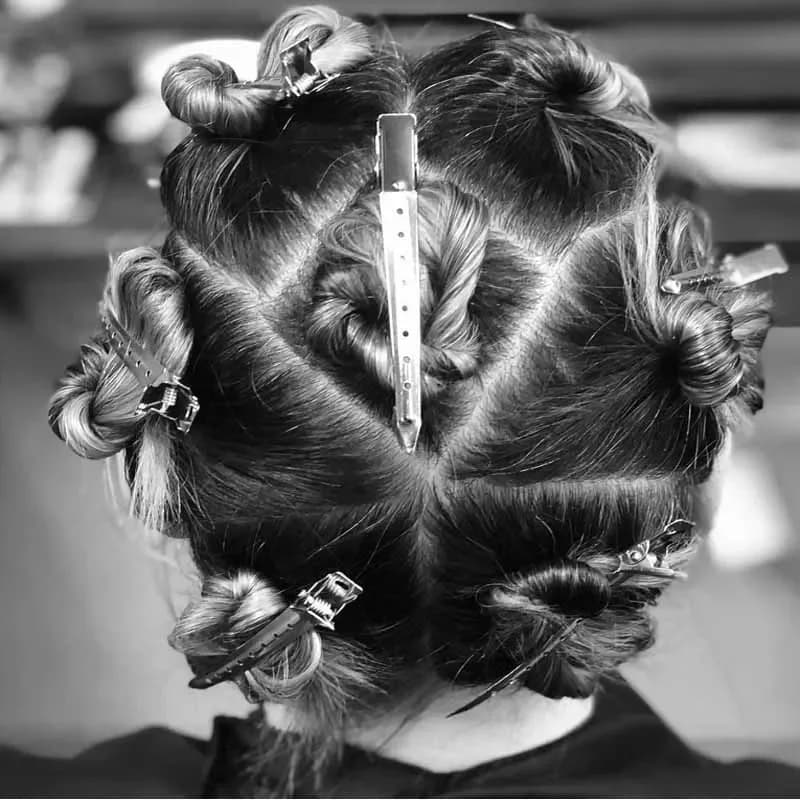 Pince à cheveux professionnelle sans pli pour Salon de coiffure, 10/20 pièces, fixe, sans courbure, 