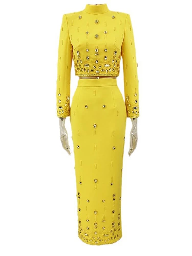 HIGH STREET Nouveauté 2026 Ensemble de costume de créateur pour femme, style défilé, comprenant un h