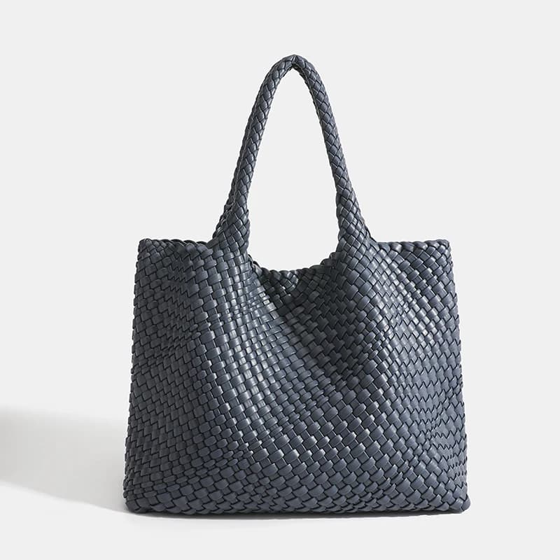 Sac fourre-tout tissé pour femmes, sac à main souple pliable à poignée supérieure, sac Hobo à la mod