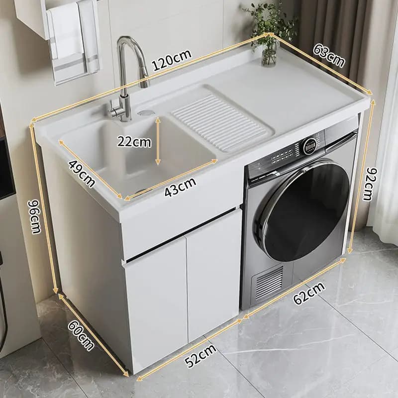 Machine à laver armoire intégrée combinaison ange blanc maintenant faire évier bassin tambour armoir