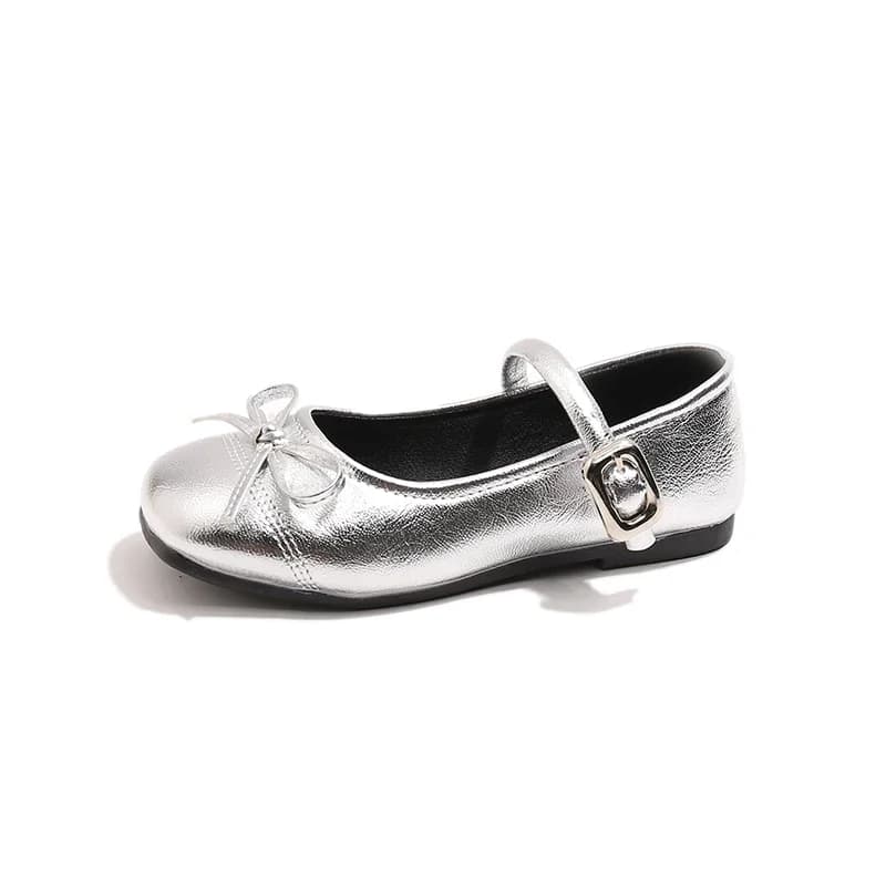 Chaussures de princesse en cuir pour filles, Mary Janes, simples, classiques, avec nœud papillon, Ch