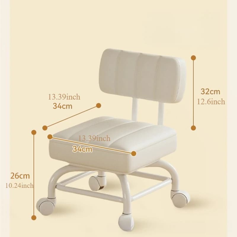 Petit tabouret dossier roue universelle tabouret souple canapé pour enfants Table basse petite chais
