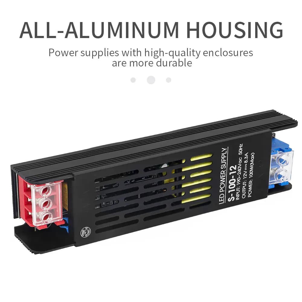 Transformateur d'éclairage d'alimentation LED 60W 100W 200W 300W 400W 500W, pilote adaptateur AC190-