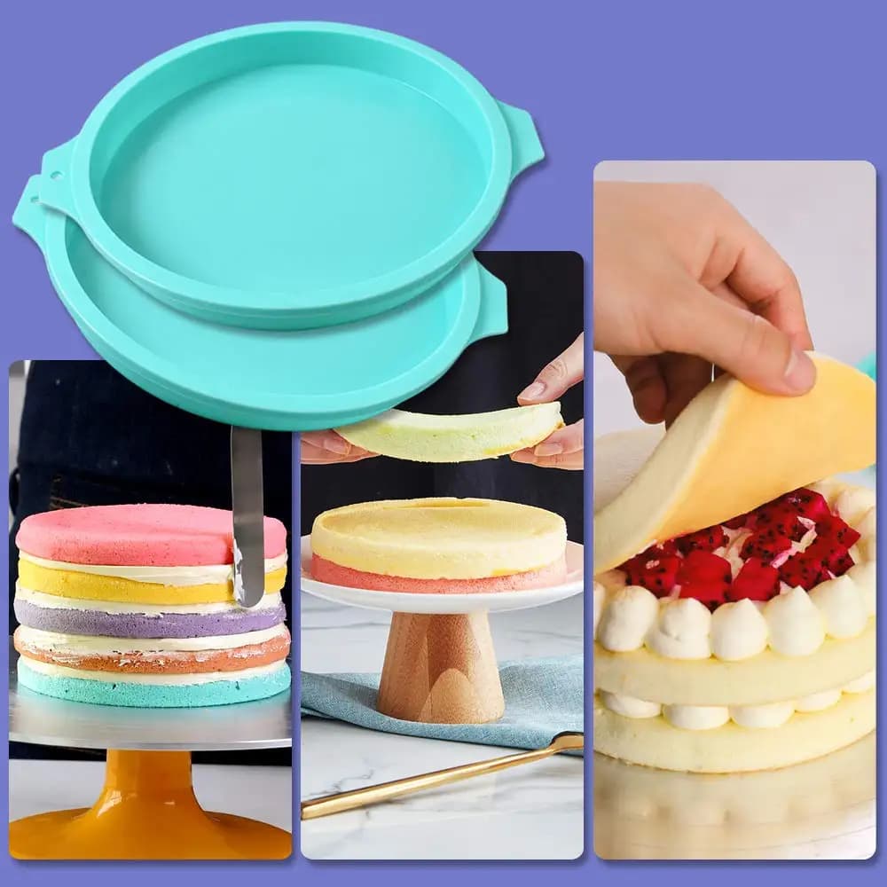 Moule à gâteau rond en Silicone, Mousse au chocolat, moule à gâteau rond, bricolage, outils de cuiss
