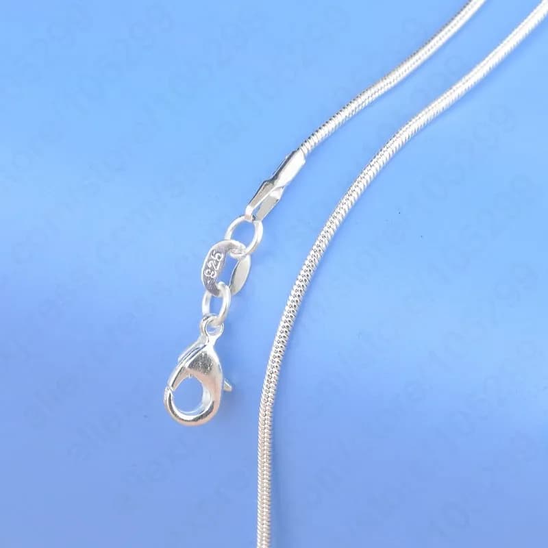 Collier en argent regardé 100% avec fermoirs en ster corrigé pour homme et femme, pendentif, 925 aut