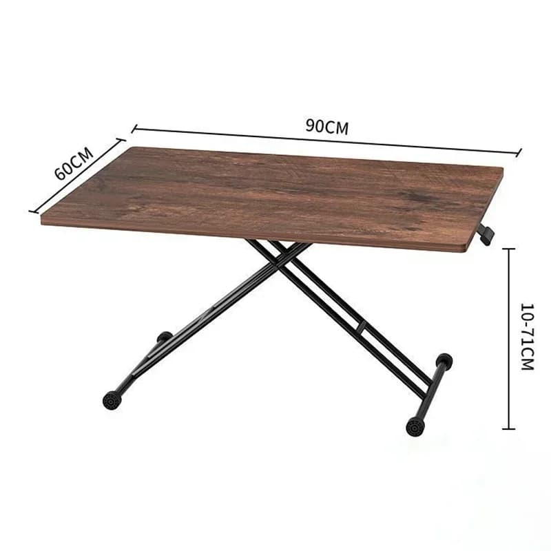 Table de salle à manger pliante portable, table basse basse extensible, bureau multifonctionnel, meu