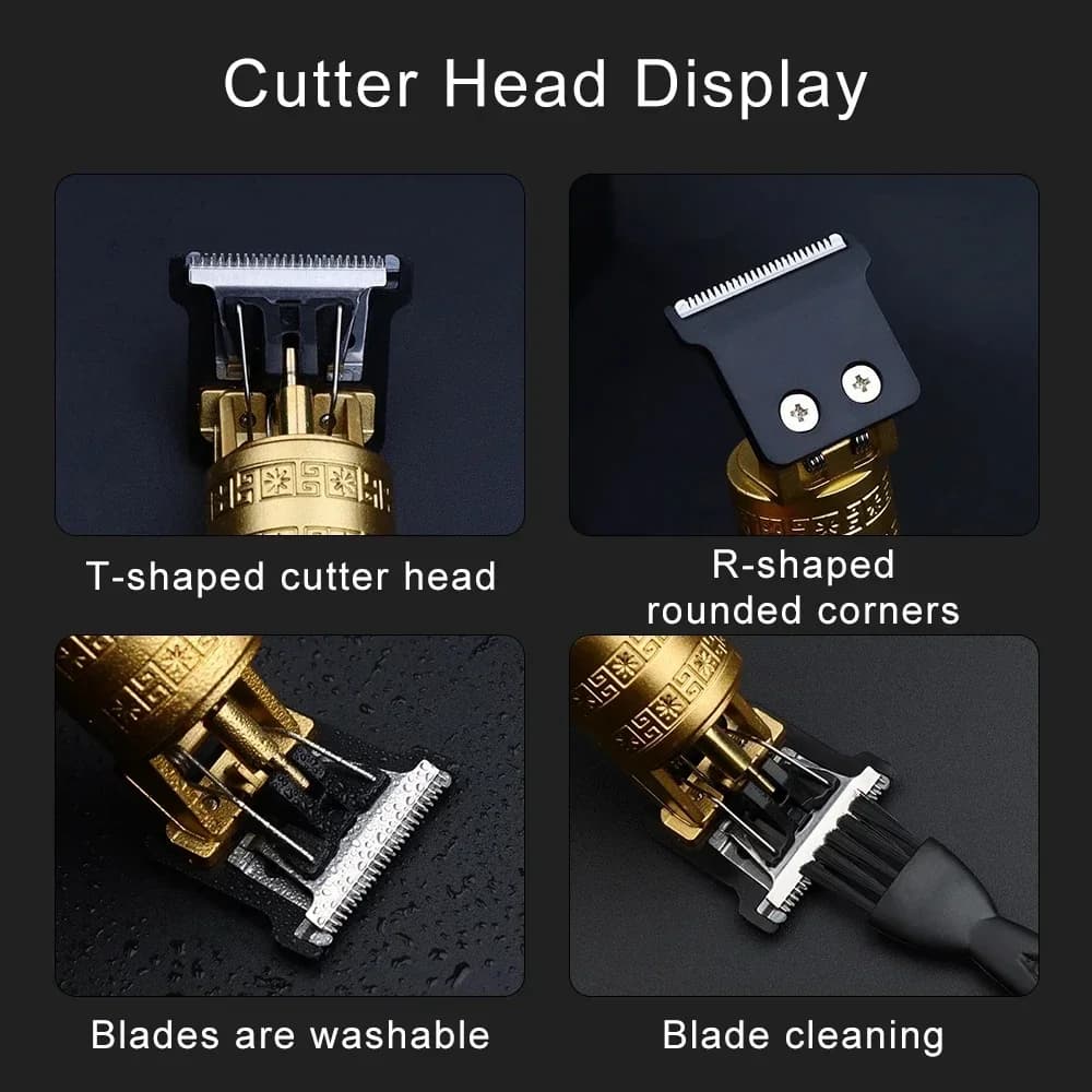Machine de coupe de cheveux professionnelle tondeuse à cheveux électrique sans fil rasoir à barbe ho