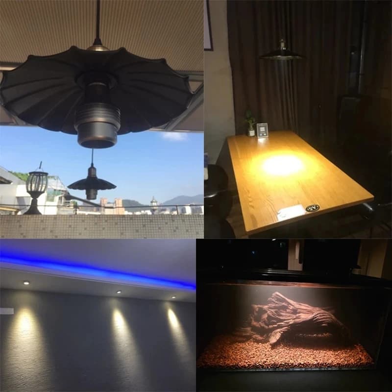 Projecteur LED de mise au point 110V 220V, ampoule E27, Zoom à vis, lumière chaude, lumière neutre, 