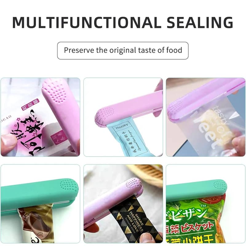Mini Machine d'emballage sous vide multifonction, sacs de scellage d'emballage, sac alimentaire en p