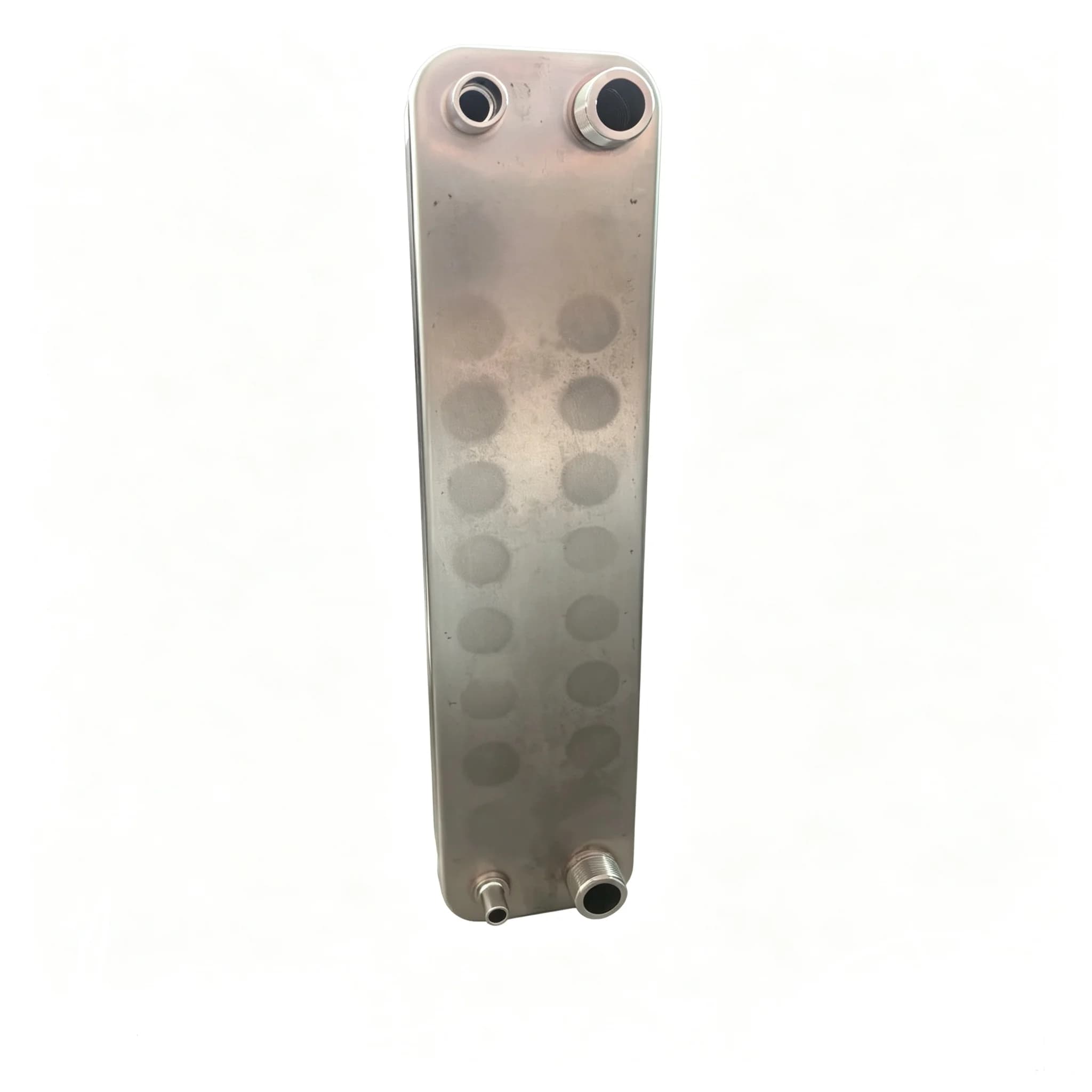 Échangeur de chaleur à plaques brasées 22 plaques, surface de transfert thermique de 1,2 m², acier i