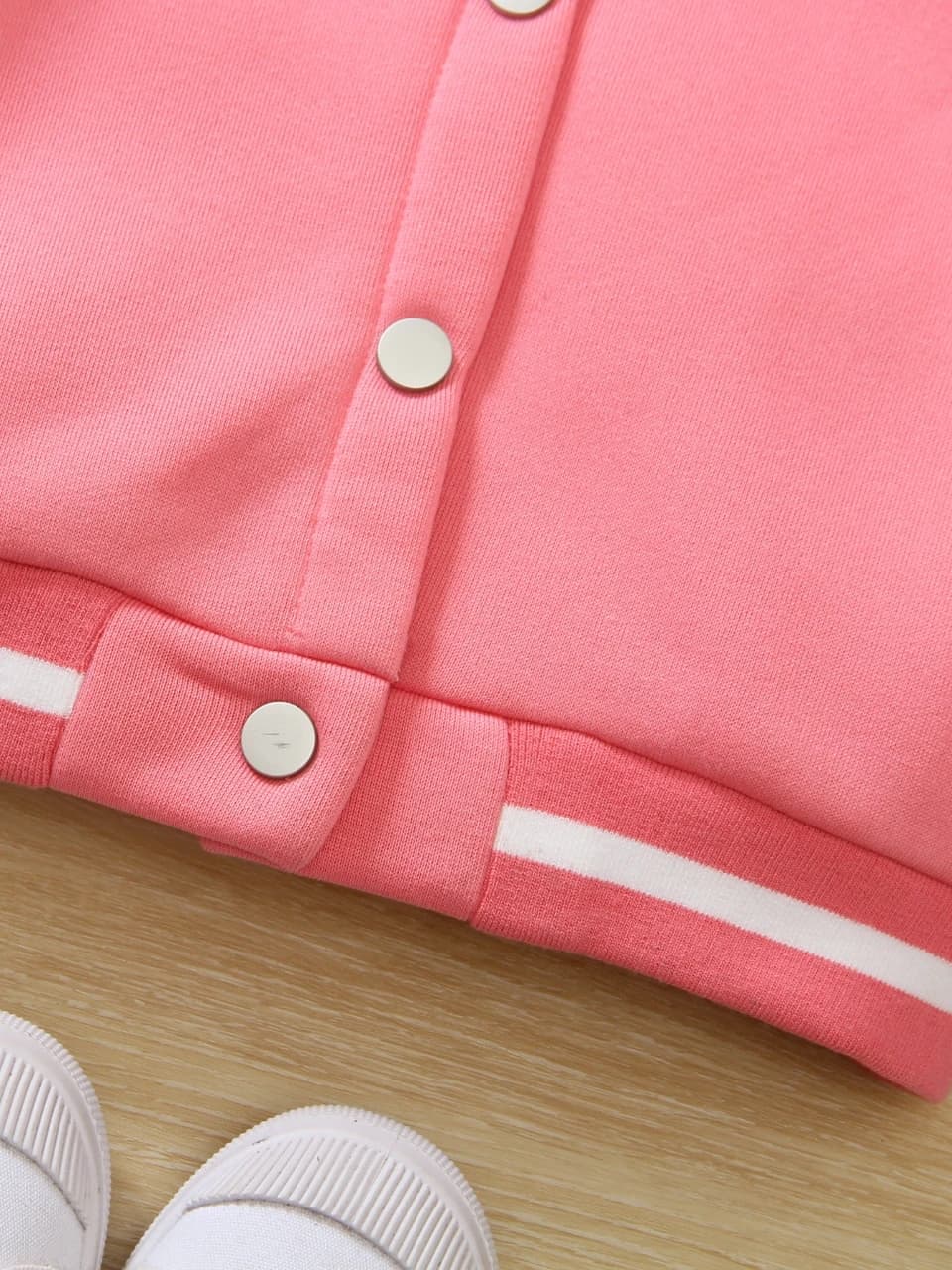 Vestes de Baseball roses décontractées et à la mode pour filles, automne et hiver, avec motifs impri
