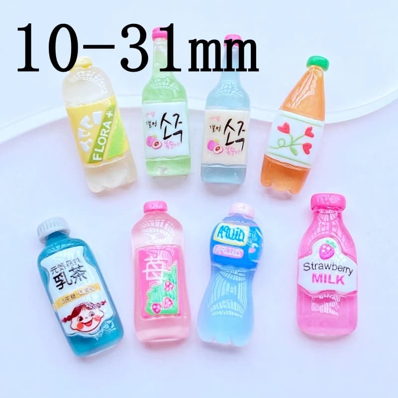 10 pièces nouveau Kawaii mignon fruits boisson dos plat résine Cabochons Scrapbooking bijoux à brico