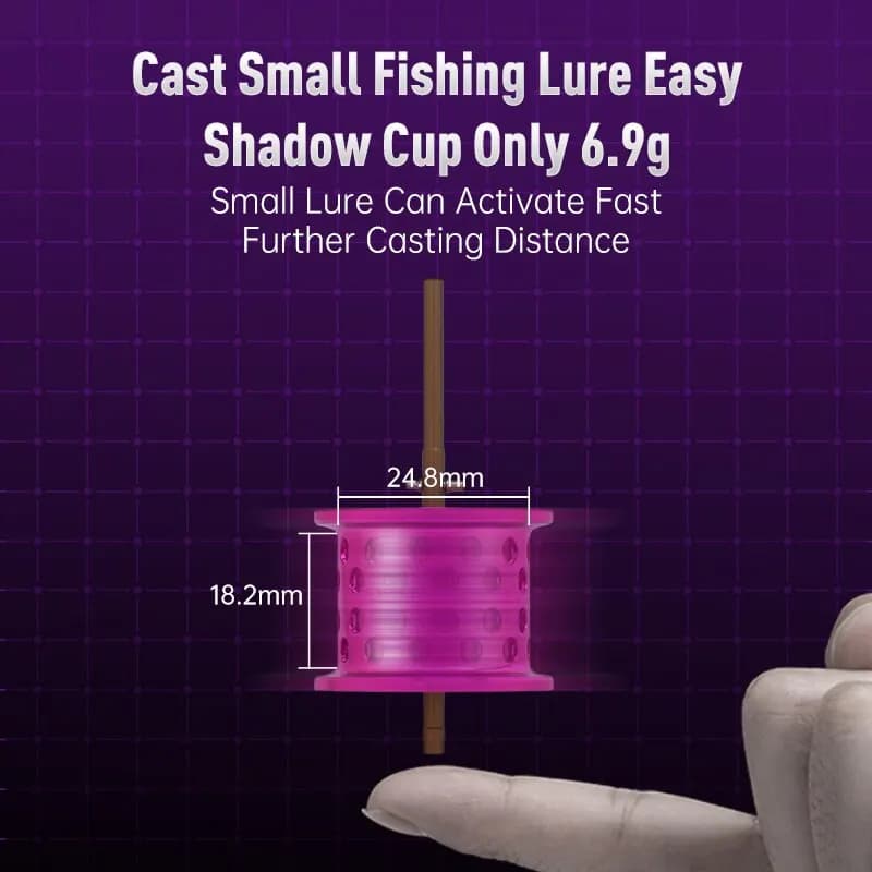 7.1:1 8.1:1 4kg Micro Monstre peu profond bobine lumière bobine Kingdom Baitcasting pêche bobine 135