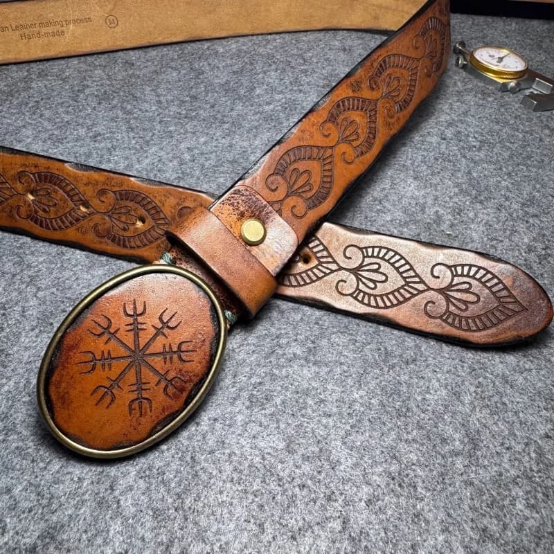 Ceinture en cuir véritable pour hommes, sangle de luxe de styliste, peau de vache épaisse, boucle en