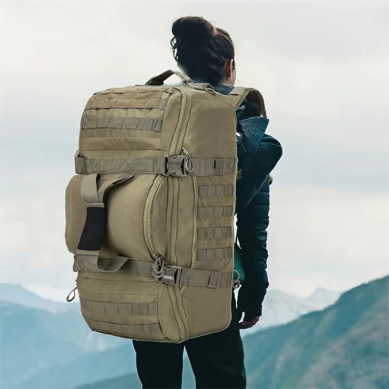 LQARMY 30L 50L 80L sac d'alpinisme en plein air sac à dos tactique Molle grand sac polochon randonné