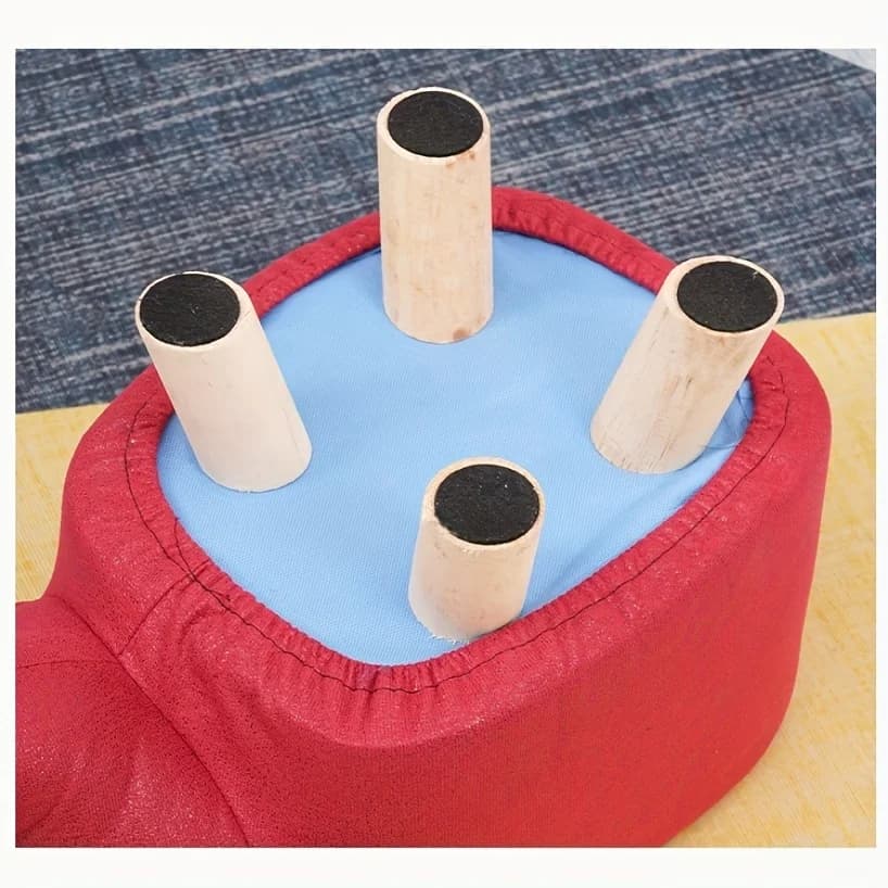 1 tabouret éléphant pour enfants, tabouret Animal mignon et créatif, tissu technologique en bois mas