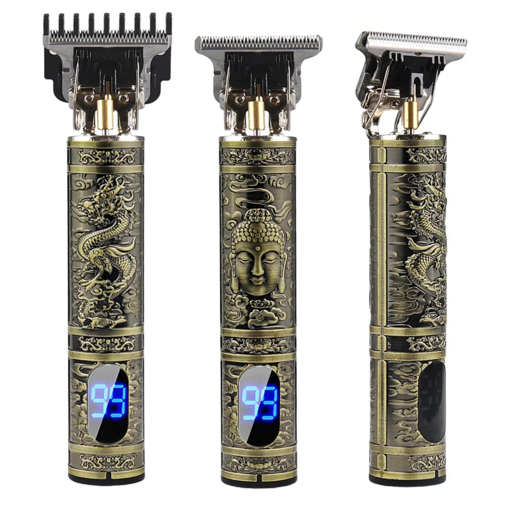 Affichage LCD T9 électrique coiffeur 0mm rasoir cheveux Trimer appareils ménagers voyage barbier ras