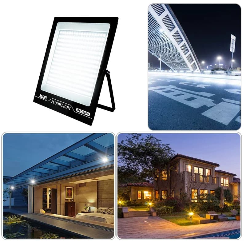 Projecteur LED 220V 10W 20W 30W 50W 100W 150W 200W IP67 Étanche pour l'extérieur, idéal pour l'éclai