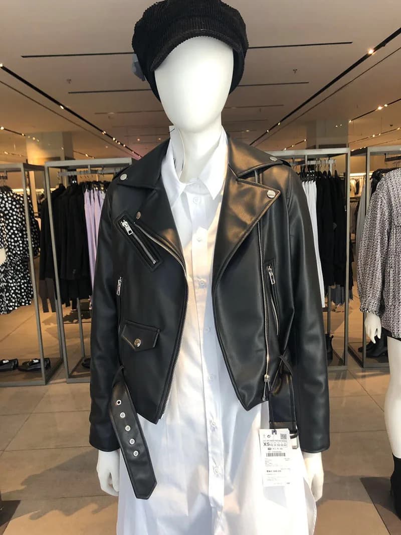 ETJ2024 automne et hiver nouvelle veste en cuir pour femme moto veste à glissière coupe ajustée mode