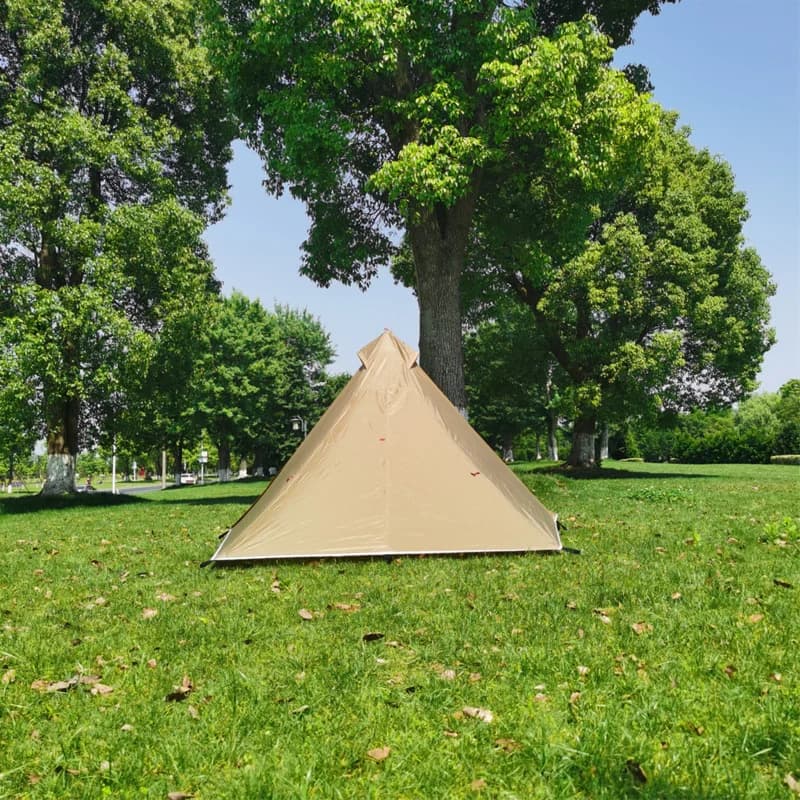 1 personne randonnée Camping tente ultralégère sans tige pyramide tente 4 saisons sac à dos tente ex