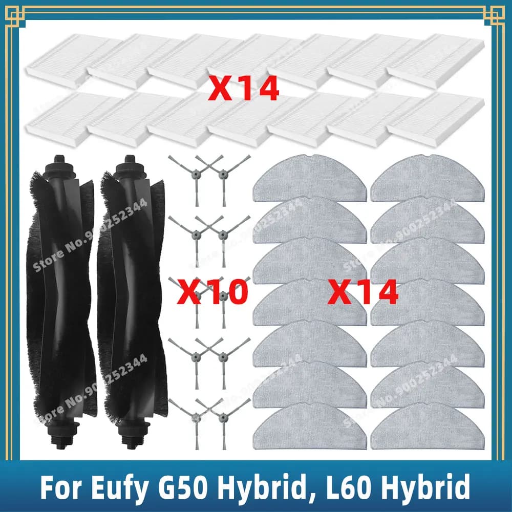 Pièces de rechange pour Eufy G50 Hybrid / L60 Hybrid / L60 Hybrid SES, accessoires, brosse latérale 