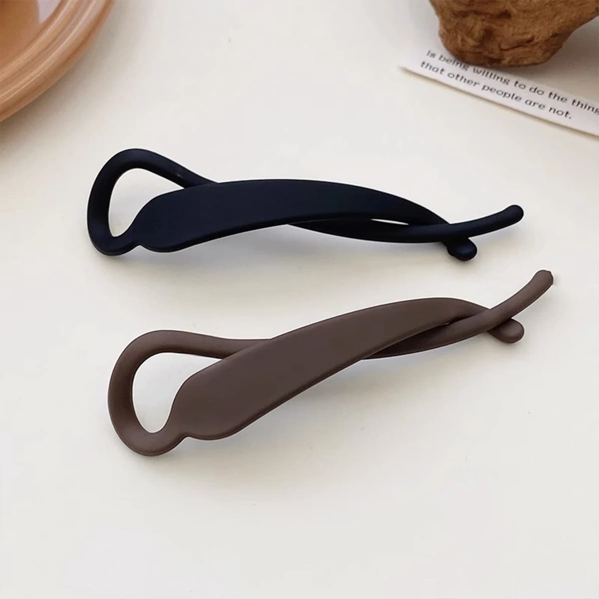 Pince banane verticale Simple à la mode, 2 pièces, pince à cheveux queue de cheval, accessoires de c