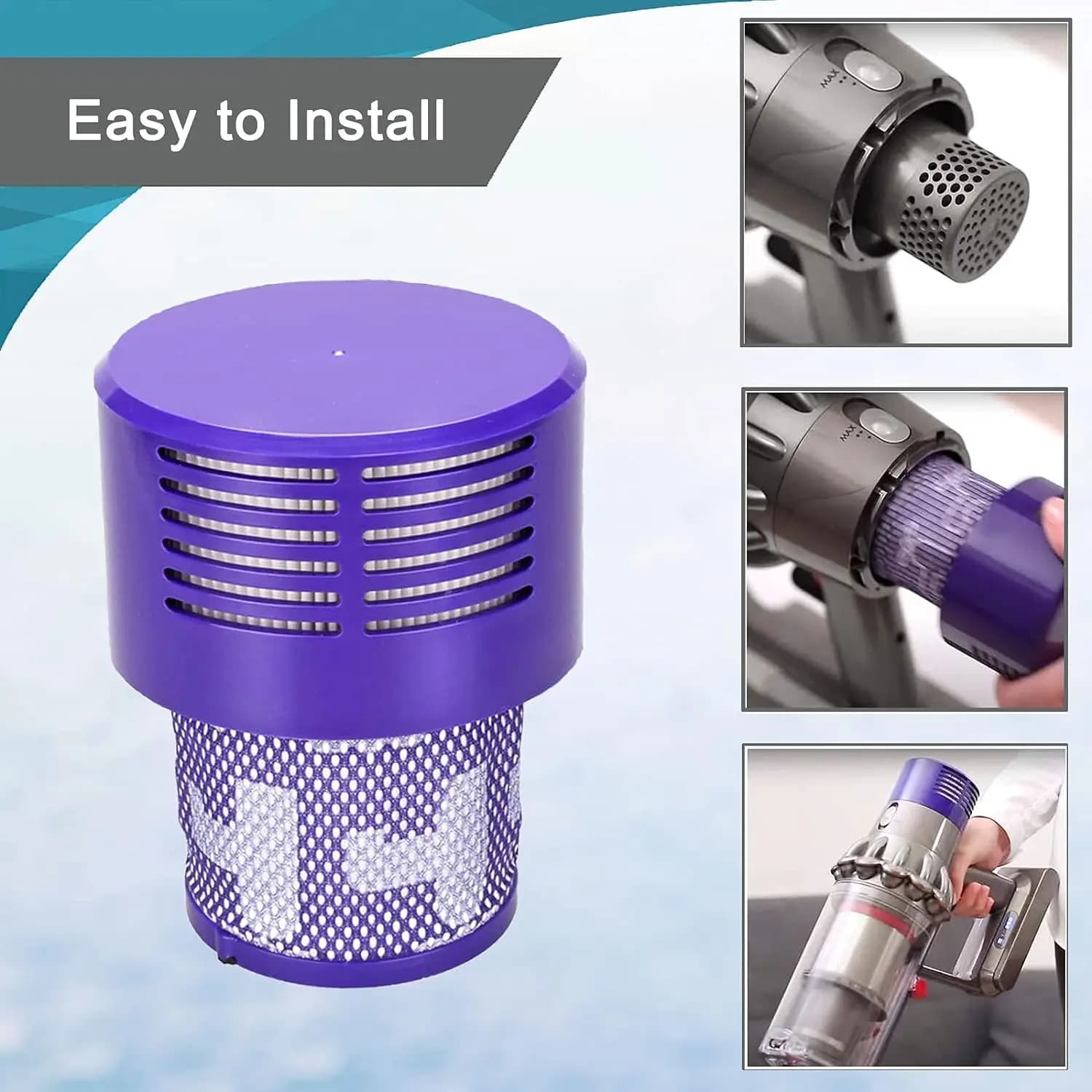 Pièces de rechange pour aspirateur Dyson V10 SV12 Cyclone Animal absolu, filtre Hepa Post-filtres, a