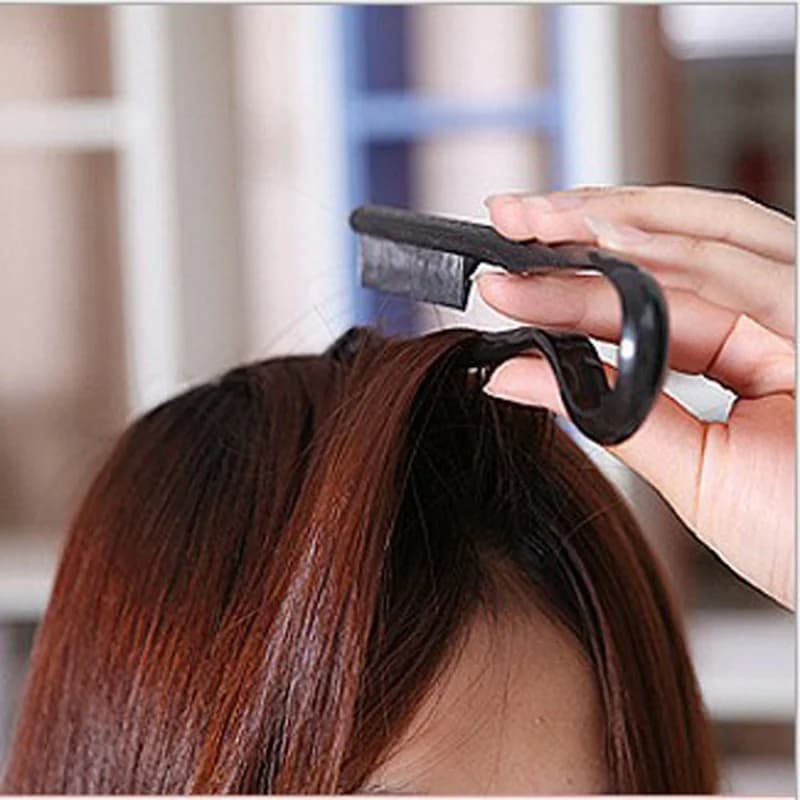Peigne en V pour cheveux, coiffure, finition, lissage, attelle, outil de coiffure, clip spécial pour