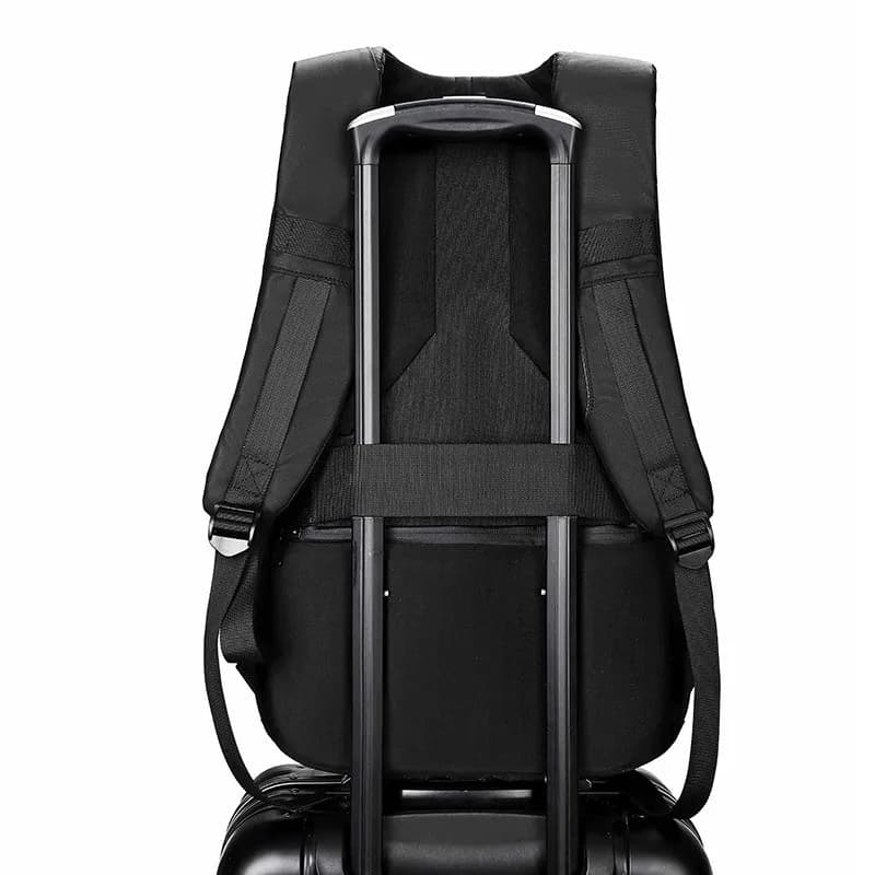 LED affichage sac à dos voyage d'affaires 15.6 pouces sac à dos pour ordinateur portable hommes bric