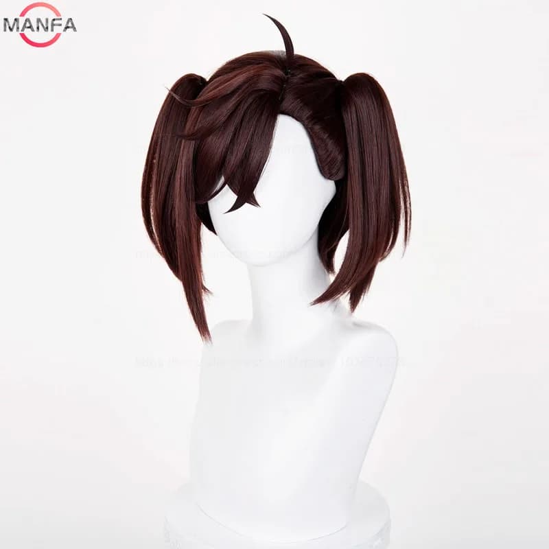 Haute qualité Momo Ayase Ekalun Cosplay perruque Anime Dandadan Cosplay court brun résistant à la ch