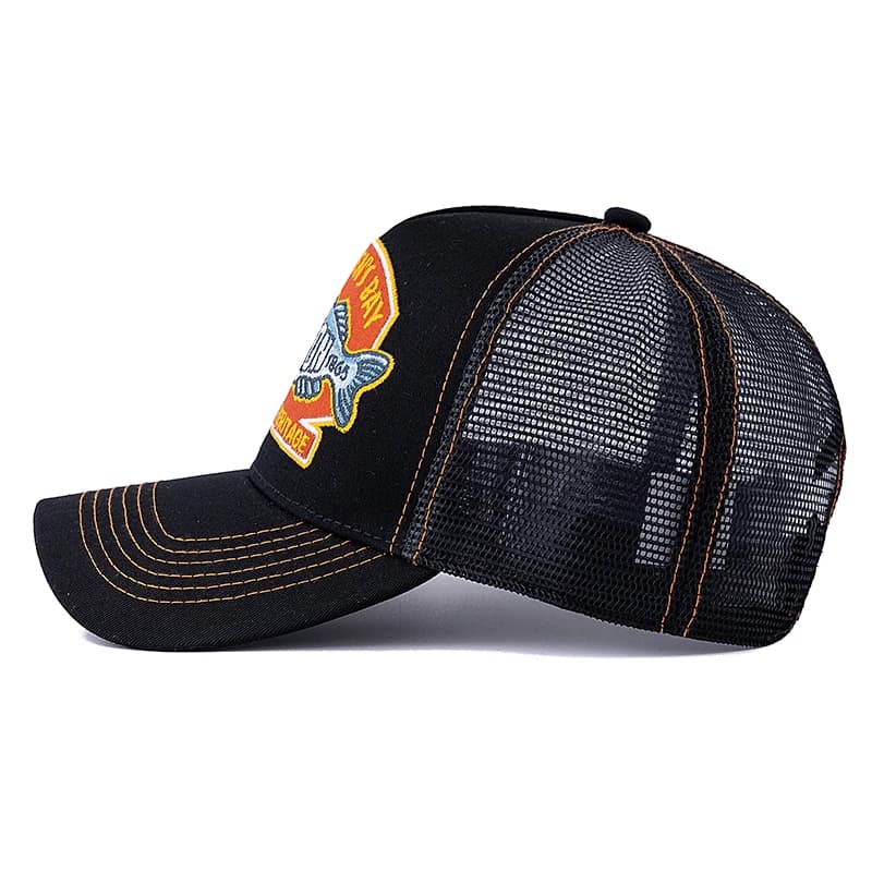 Casquette de pêche d'été unisexe, chapeau de camionneur en maille respirante pour hommes et femmes, 