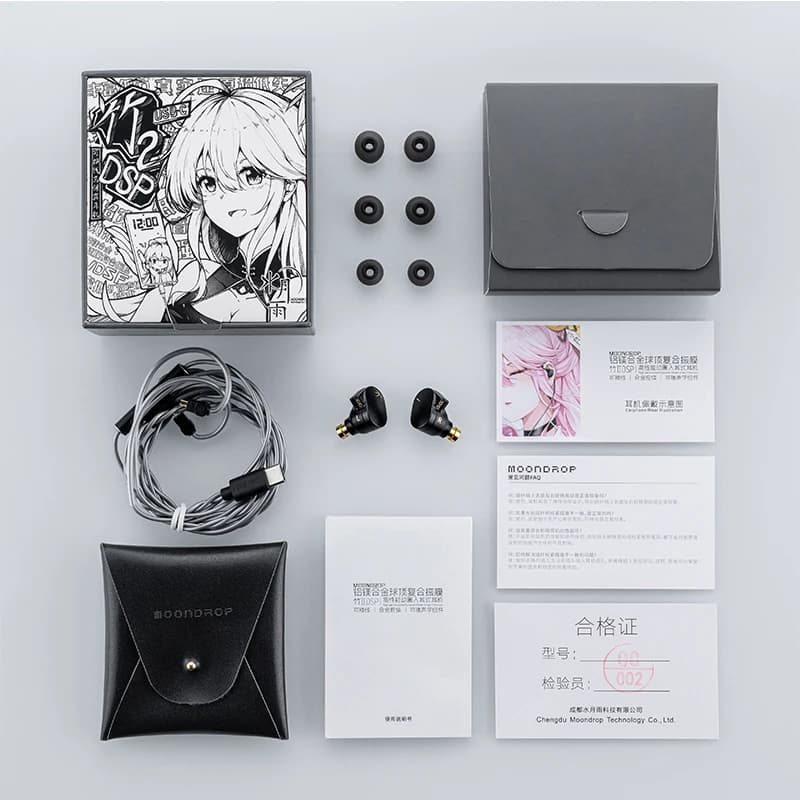 MOONDROP CHU II DSP TYPE-C écouteurs pilote dynamique haute Performance USB-C moniteurs intra-auricu