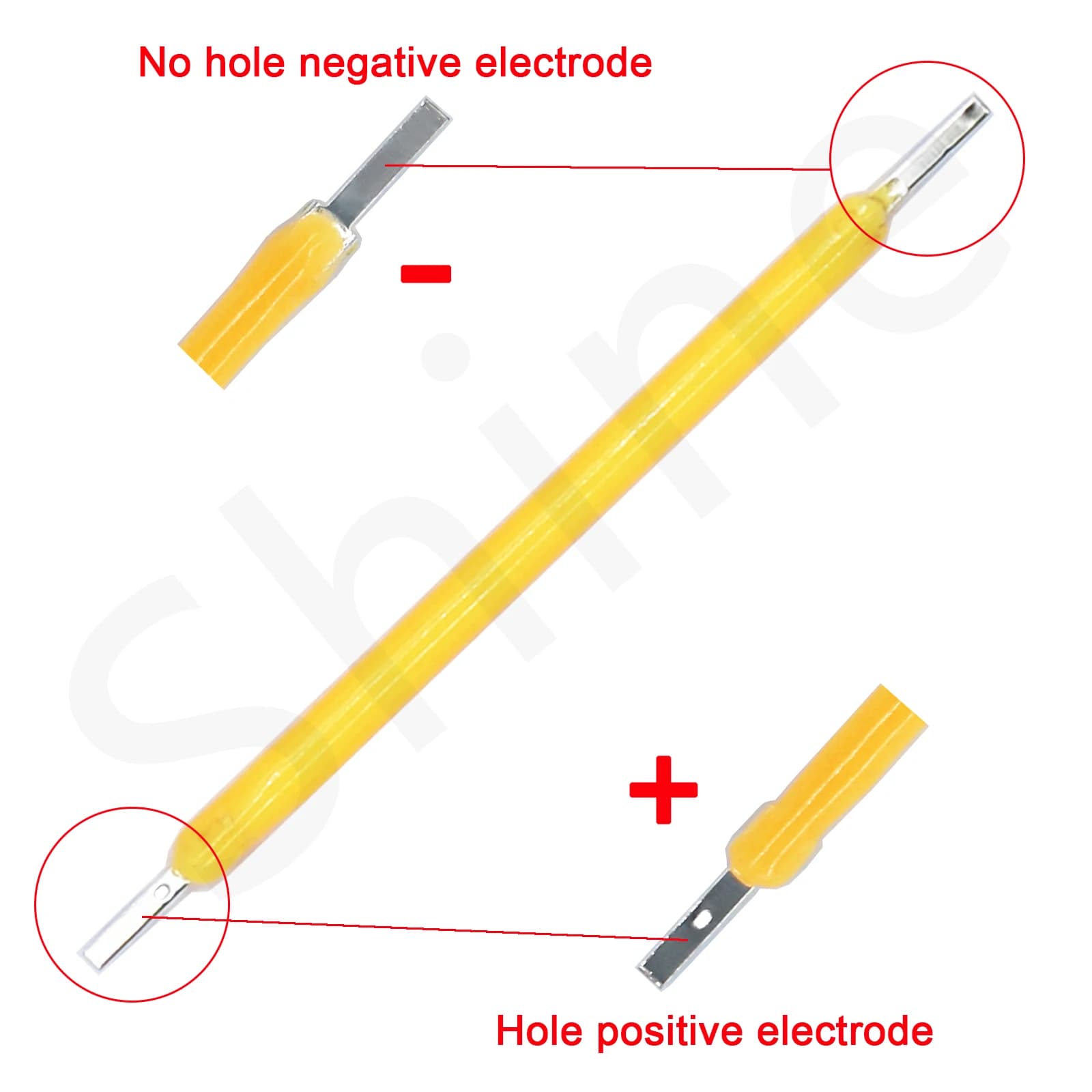 Ampoule Edison à Filament LED COB, pièces de lampe 18.8mm 29mm 38mm 54mm 68mm DC 3V 12V 57V 80V, Dio