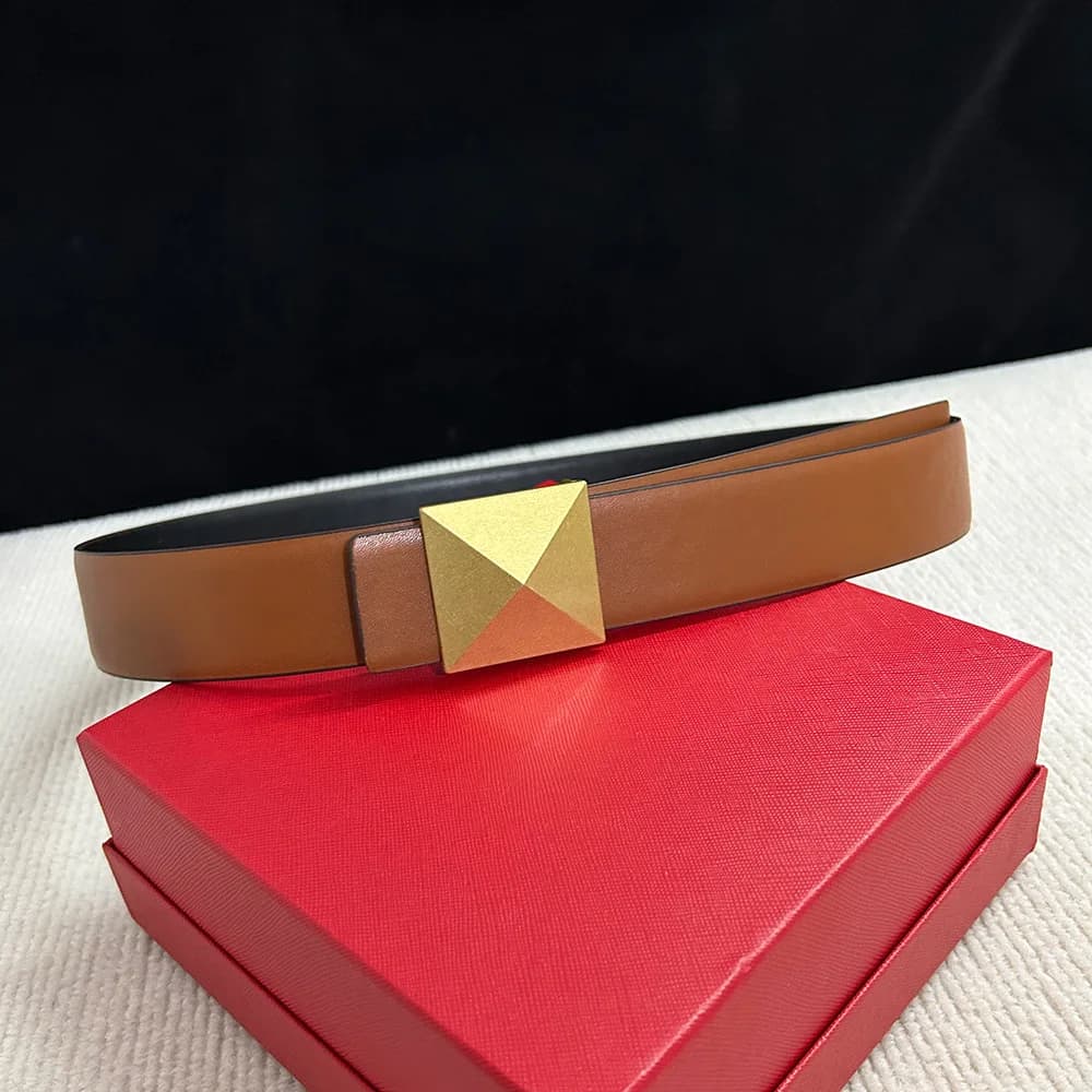 2024 Nouveau large 4CM marque de luxe célèbre ceinture Designer mode réversible femmes ceinture dame