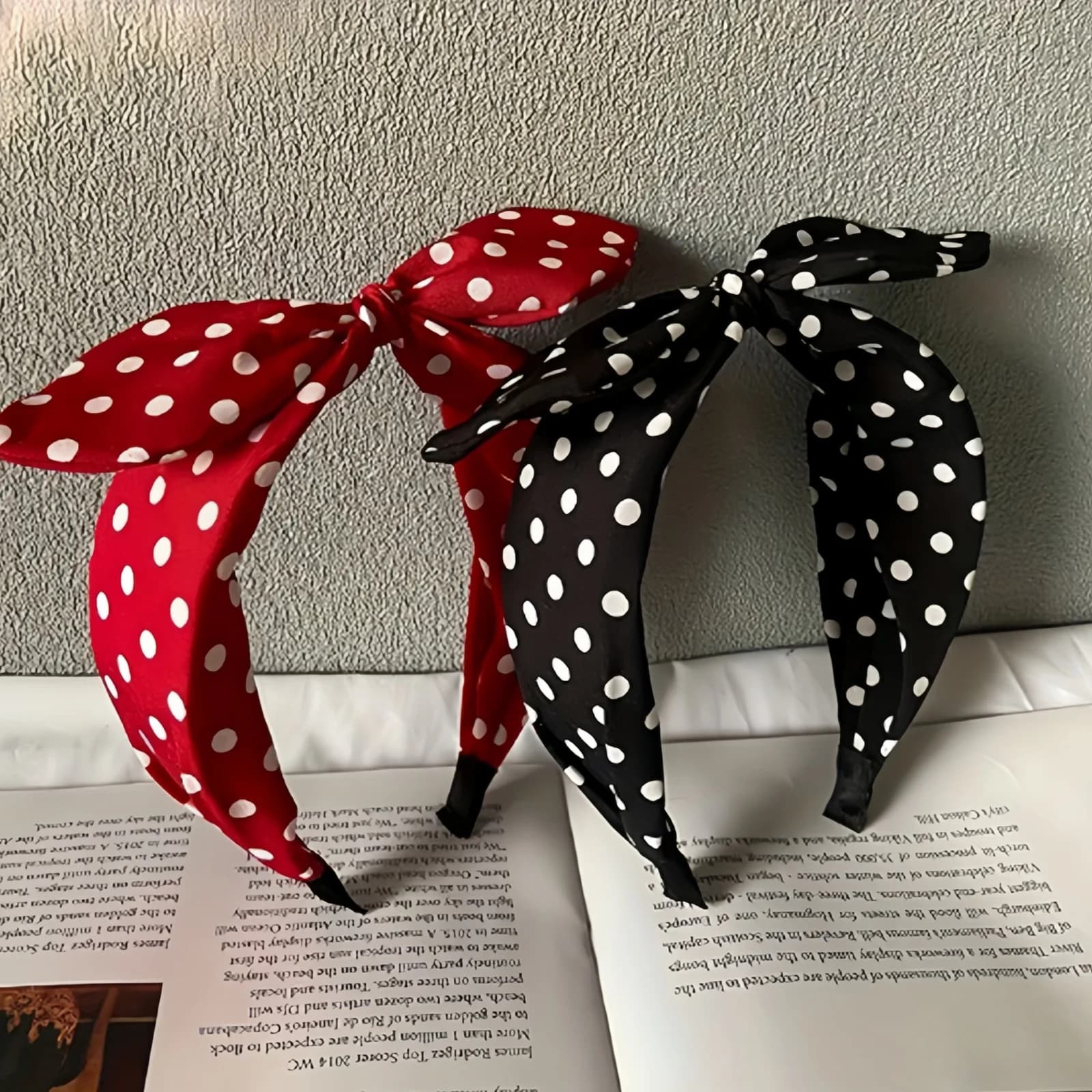 1 pièce, nouveau bandeau rouge vintage pour femme; Bandeau à nœud polyvalent avec bord large ; Acces