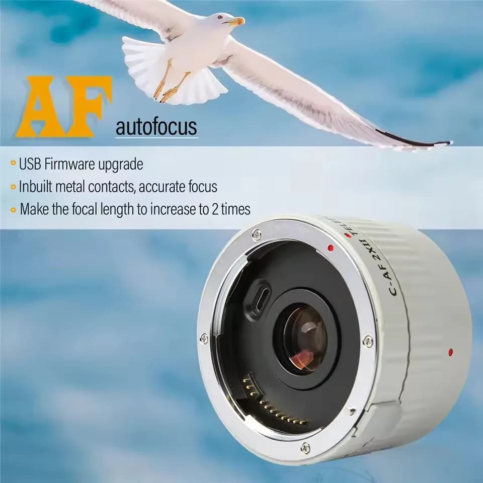 VILTROX – téléconvertisseur pour Canon EOS EF, C-AF, 2X II, Autofocus, convertisseur d'extension pou