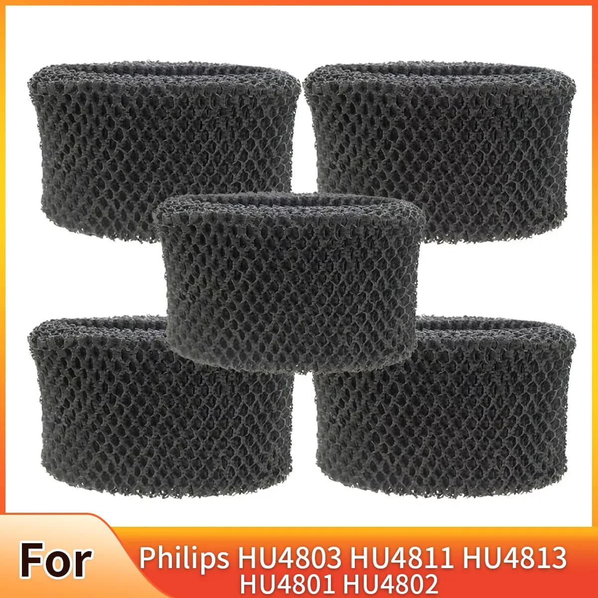 Humidificateur d'air noir, filtre, adsorbe les bactéries, pour Philips HU4803 HU4811 HU4813 HU4801 H