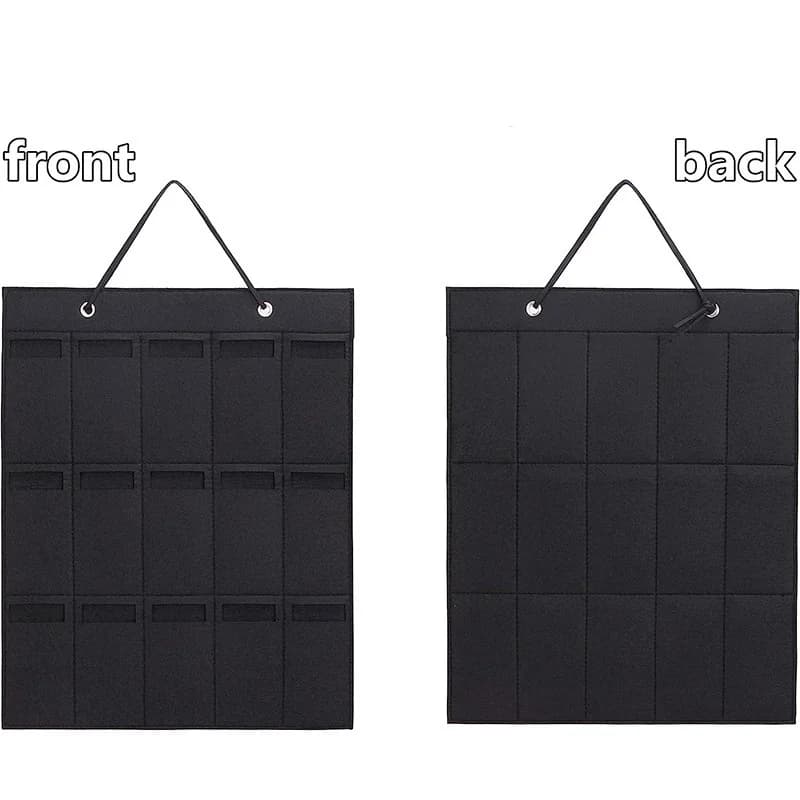 Organisateur de lunettes à 15 grilles, 1 pièce, sac de rangement mural suspendu, sac multifonctionne