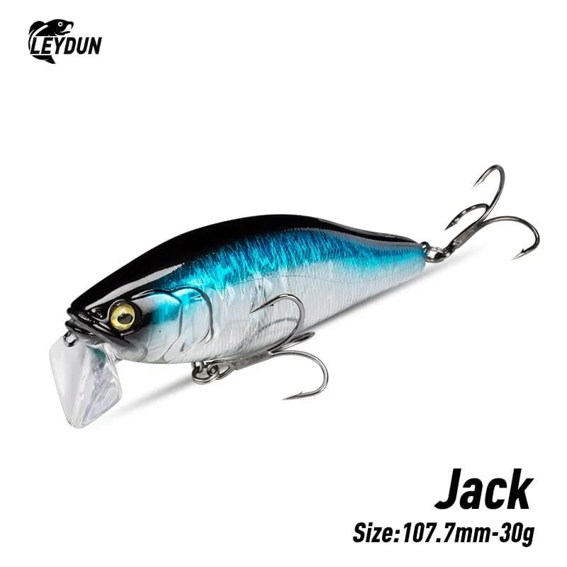I-JACK Minnow leurres de pêche 107.7mm 30g flottant natation haute qualité appâts durs système de br