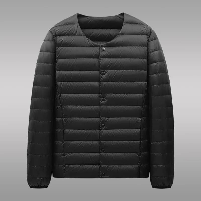 Doudoune ultralégère pour hommes, nouvelle veste légère Simple à col rond, Portable, doublure chaude