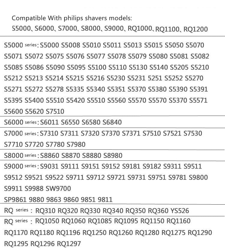 Tête de coupe de sourcils pour nez et oreilles, pour rasoir Philips Norelco série RQ1000,RQ1100,RQ12